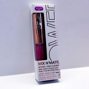 Flower Beauty Mix N’ Matte Lip Duo/Full Coverage Matte Lipstick,VIOLET VIXEN LD5